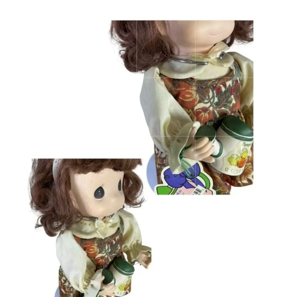 Vintage Collectible Doll with Stand Precious Moments 1434 Pumpkin October 1995